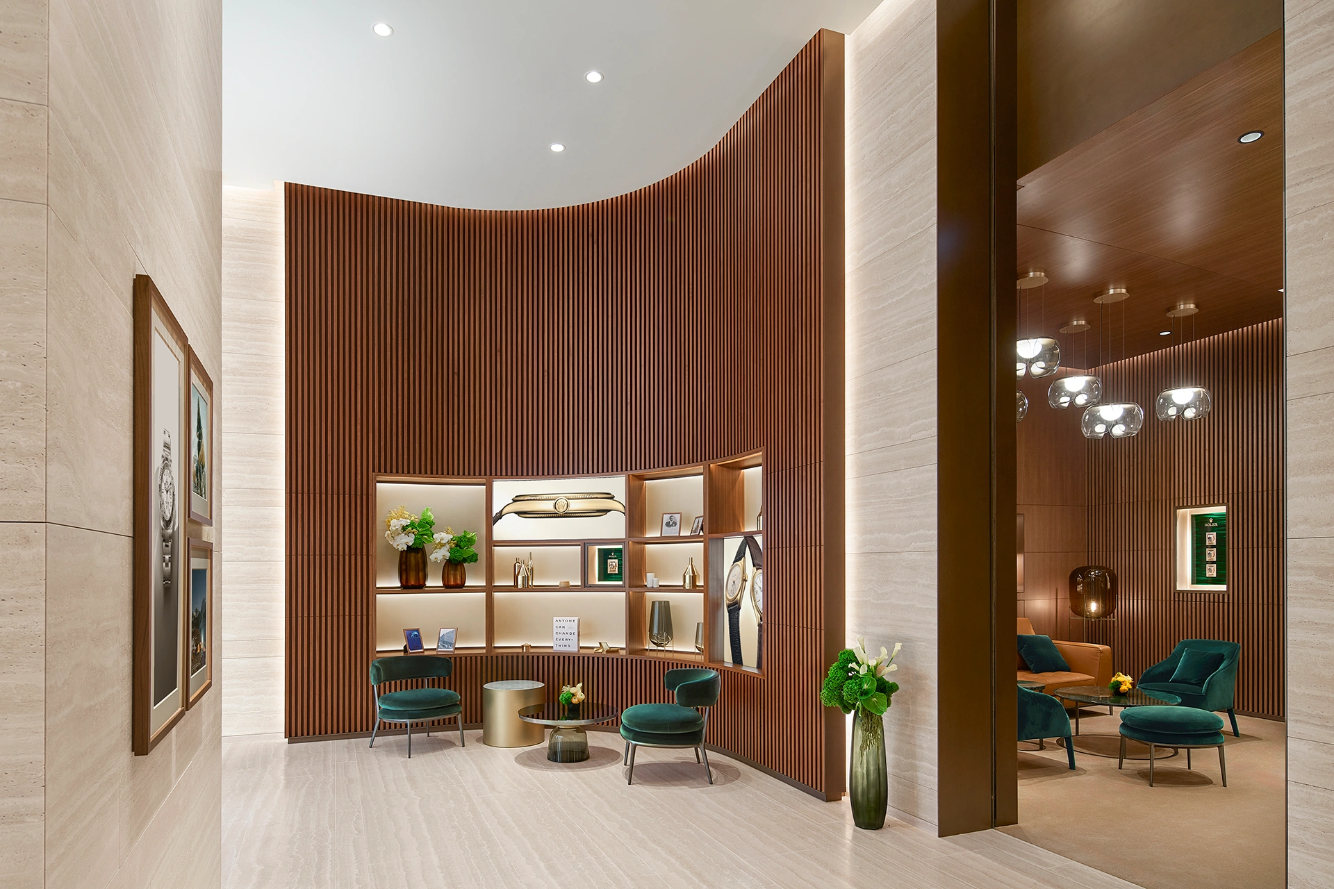 Consultation area inside the Rolex boutique at One Bangkok
