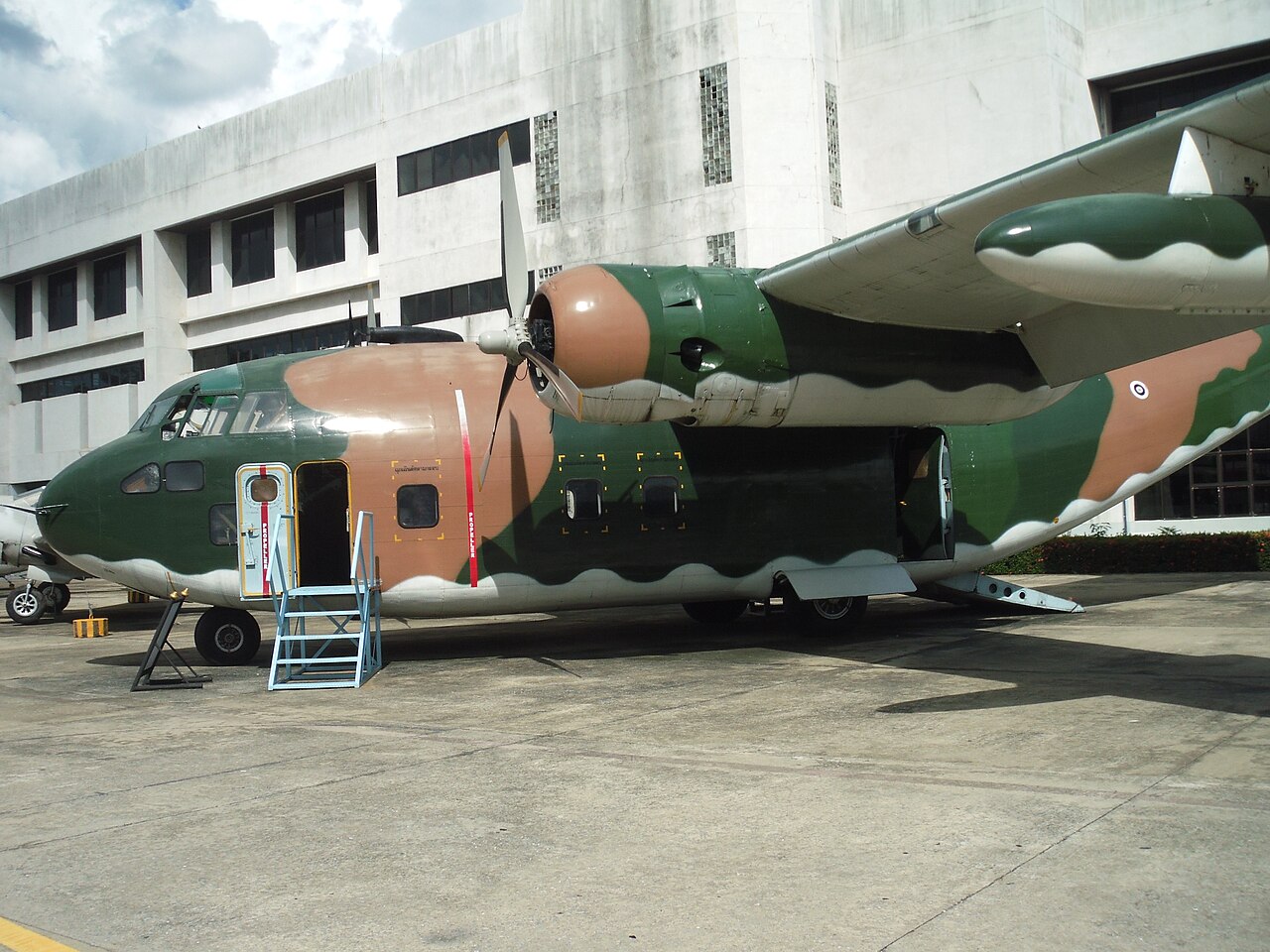 C-123 Provider aircraft in the Royal Thai Air Force Museum grounds