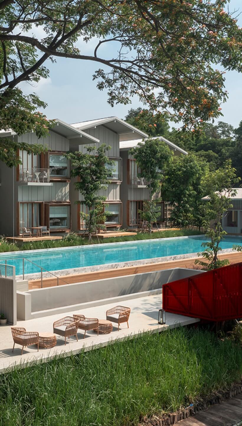 Riverside setting at SALA Bang Pa-In