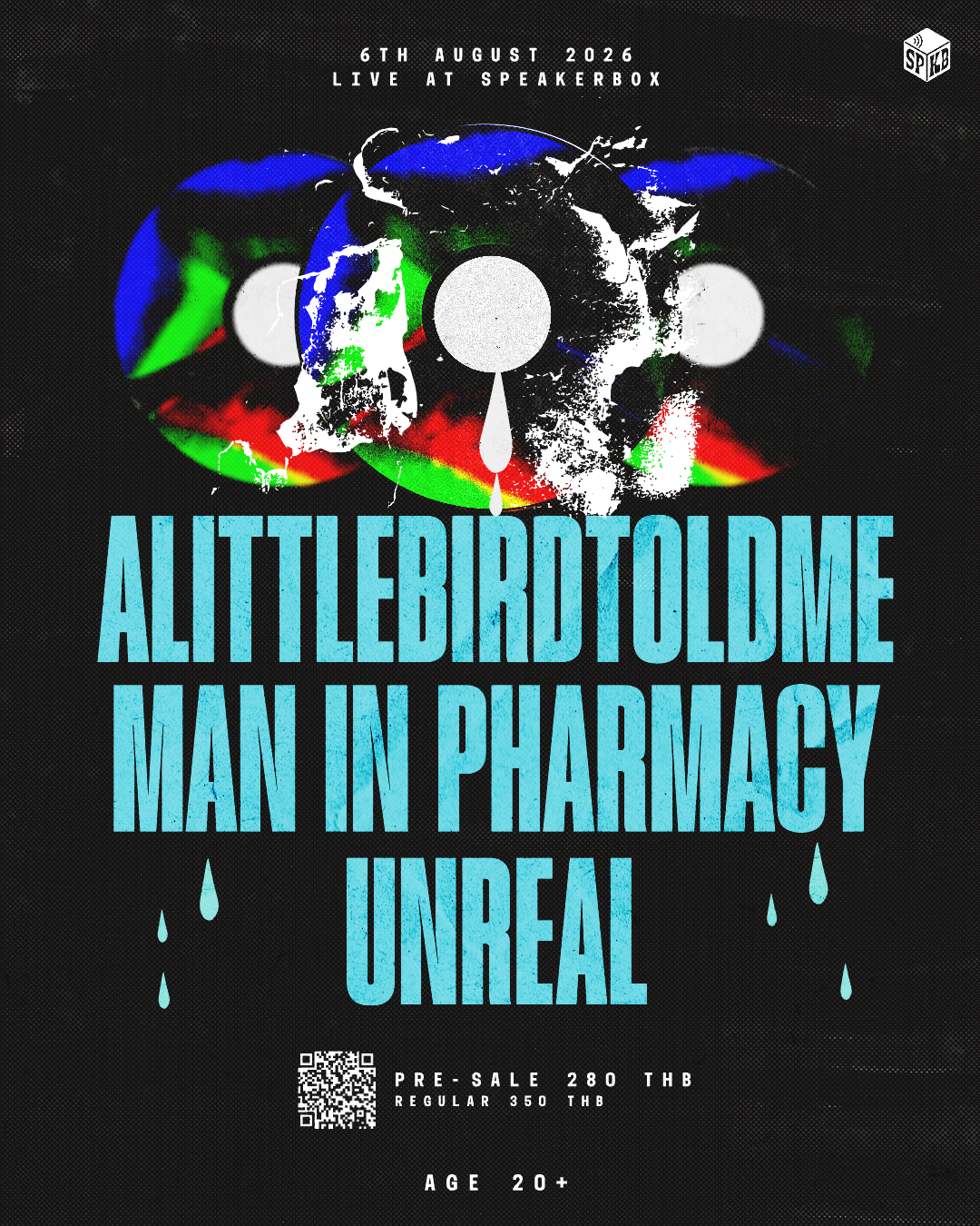 UNREAL, alittlebirdtoldme and Man in Pharmacy poster