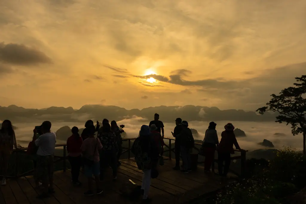 Sunrise atmosphere at Doi Tapang viewpoint