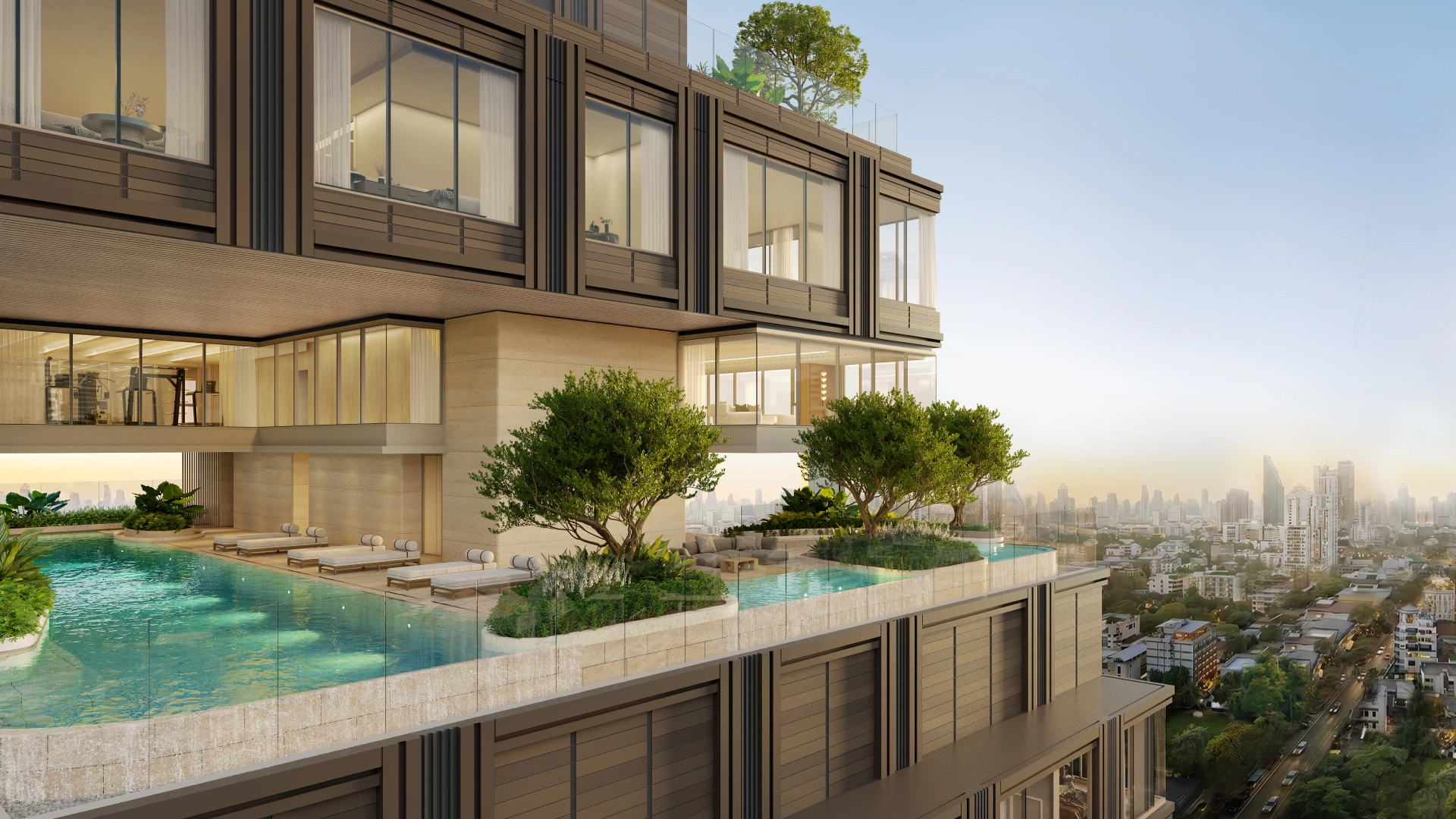 Swimming pool at The Monument Sathon