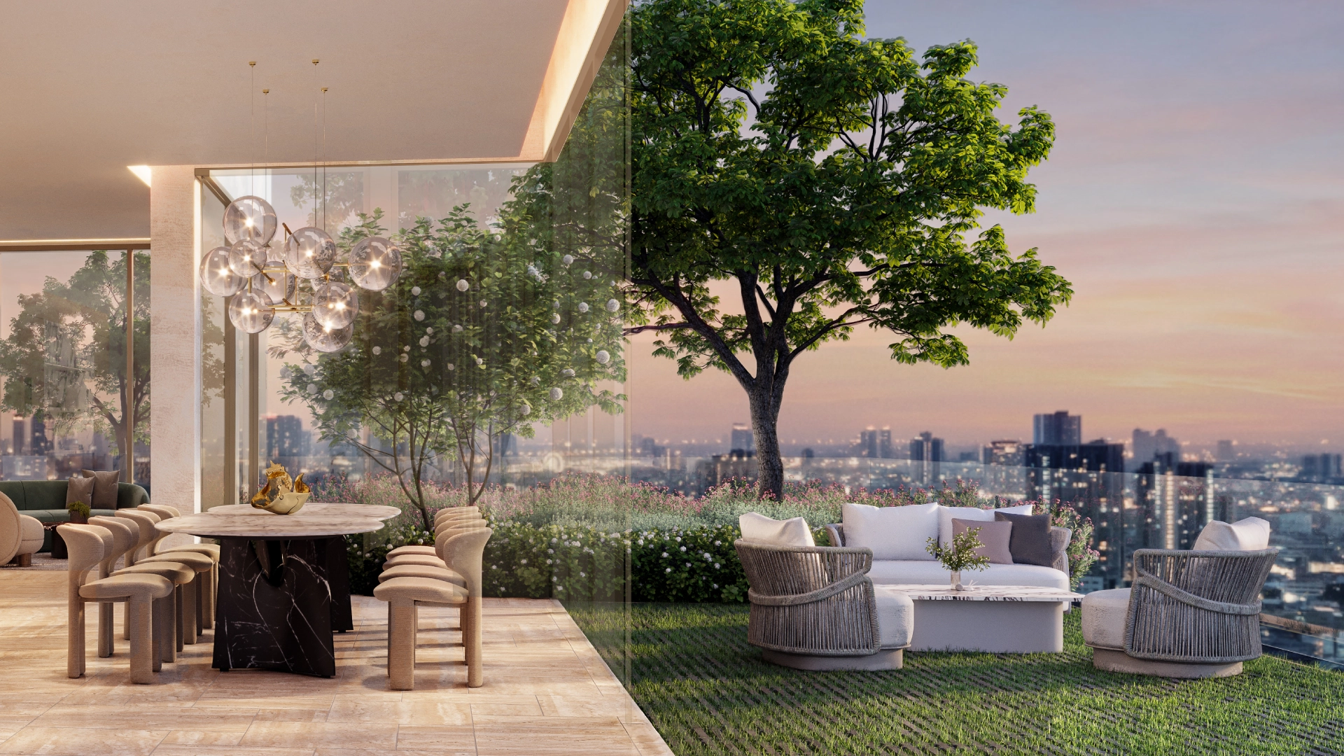 Private dining facility at The Monument Sathon