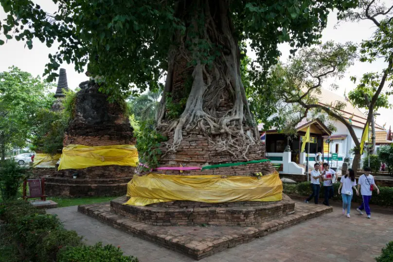 Sacred art inside Wat Na Phramen Ayutthaya