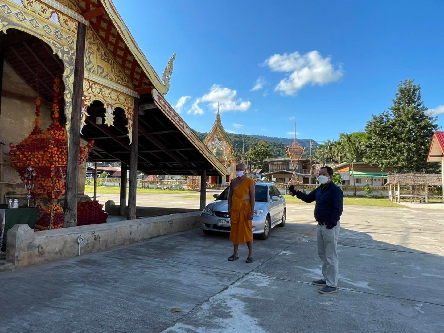 Lan Xang-influenced architecture at Wat Si Pho Chai