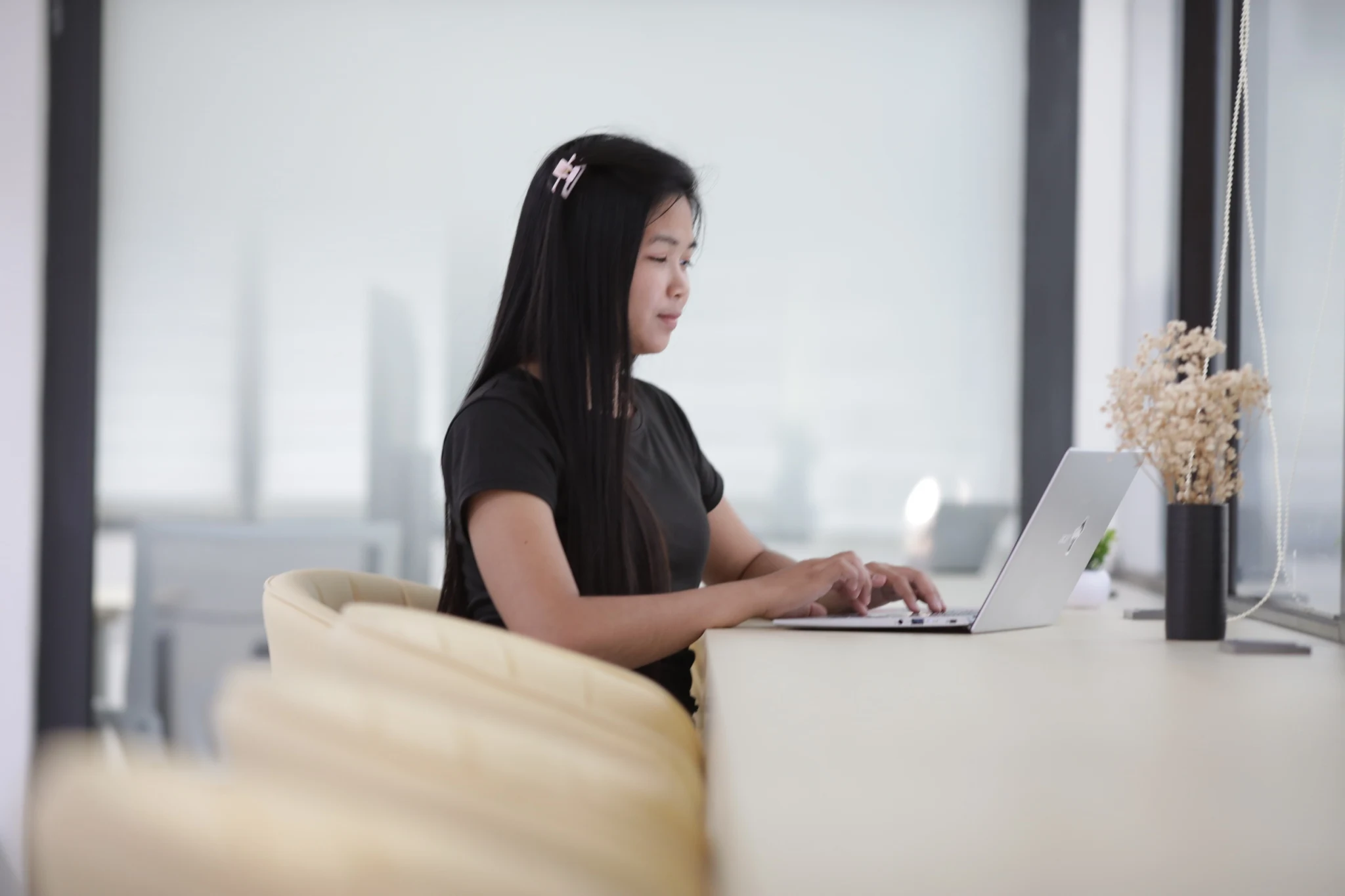 Workspace seating at ZenicHub Bangkok