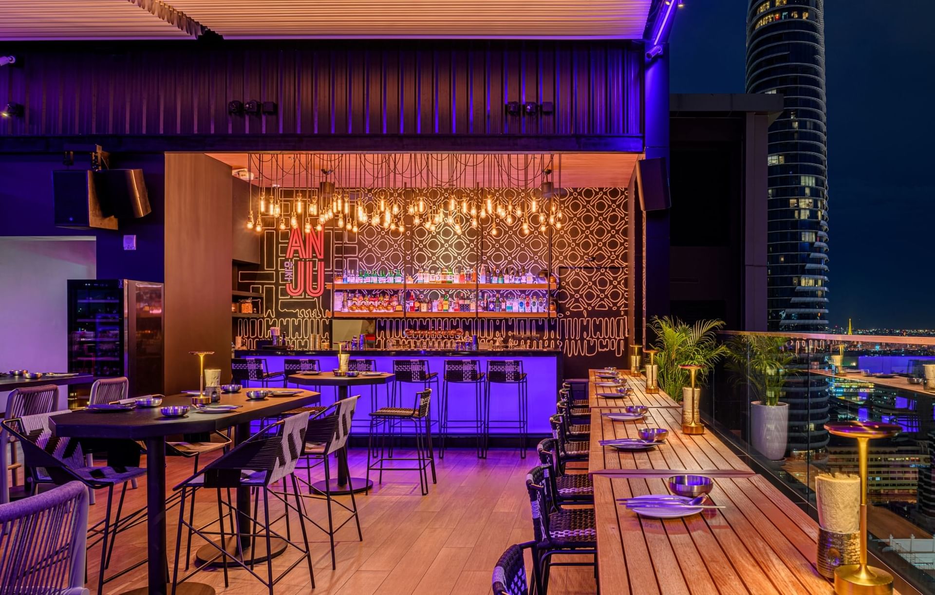 ANJU Korean rooftop bar in Bangkok