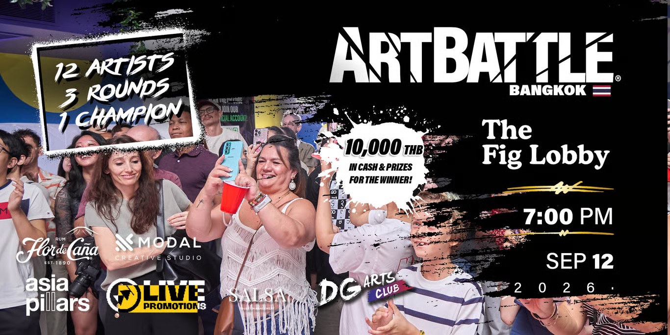 Art Battle Bangkok live painting artwork