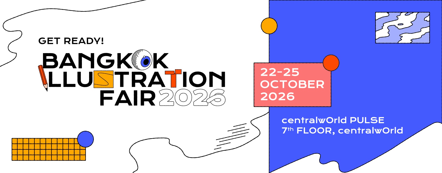 Official artwork for Bangkok Illustration Fair 2026