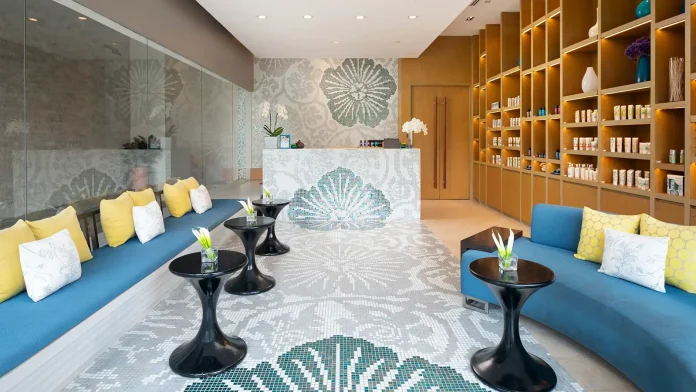 Breeze Spa Bangkok reception Reception area at Breeze Spa in Amari Bangkok