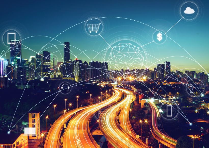 A city connected through a digital payment network
