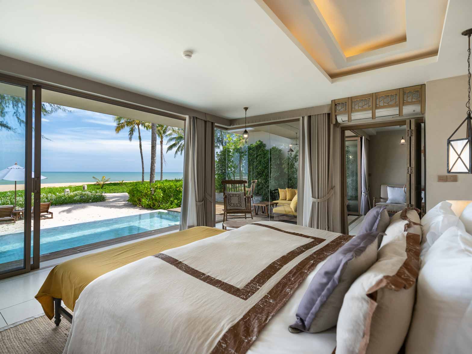 Beachfront pool villa at Devasom Khao Lak