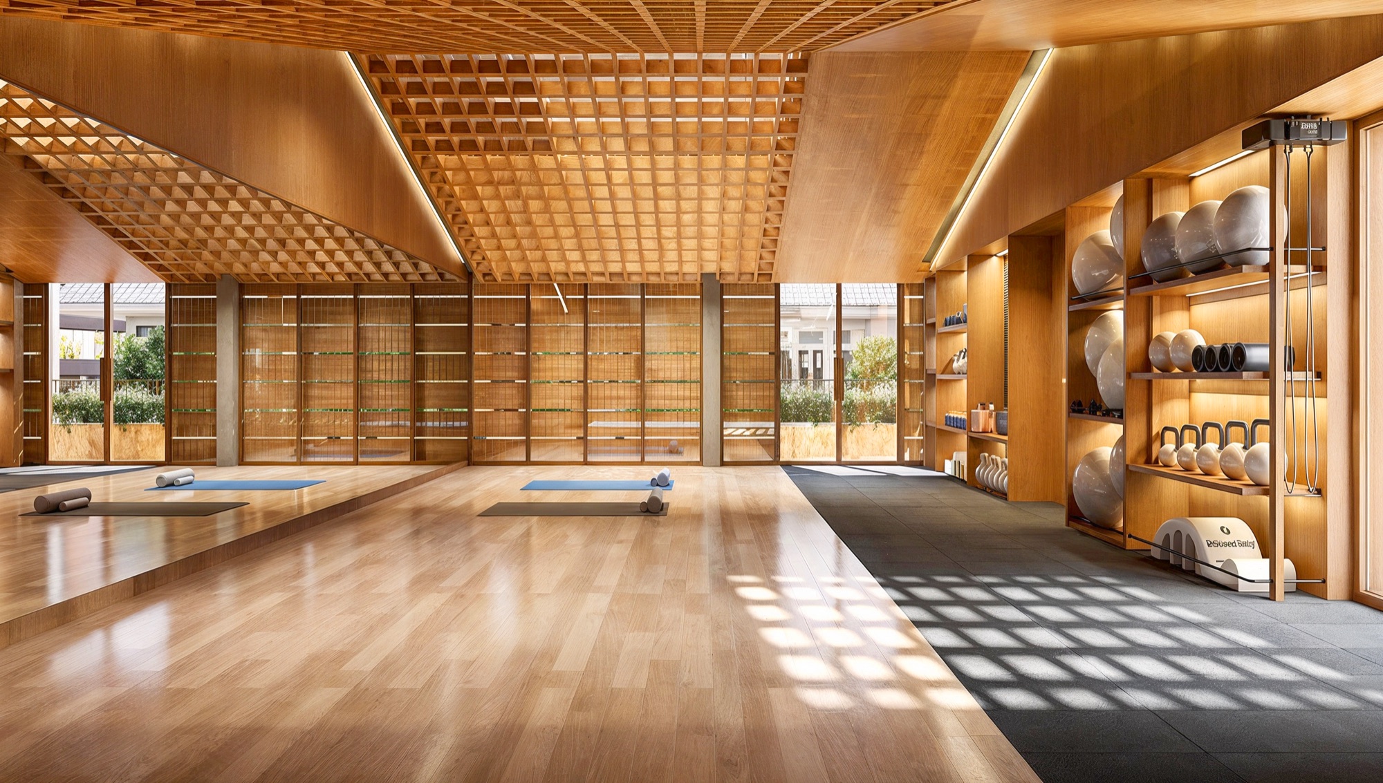 Architectural visualisation of Dip Ekkamai movement studio