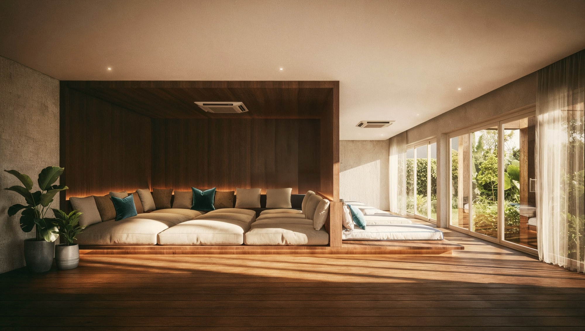 Architectural visualisation of Dip Ekkamai relaxation room