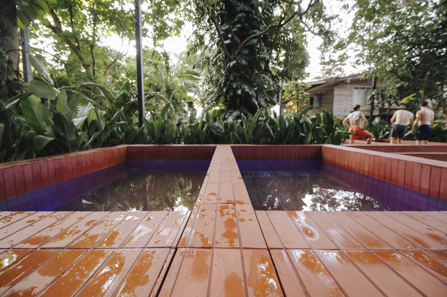 Cold plunge pools at Dip Onsen Ari