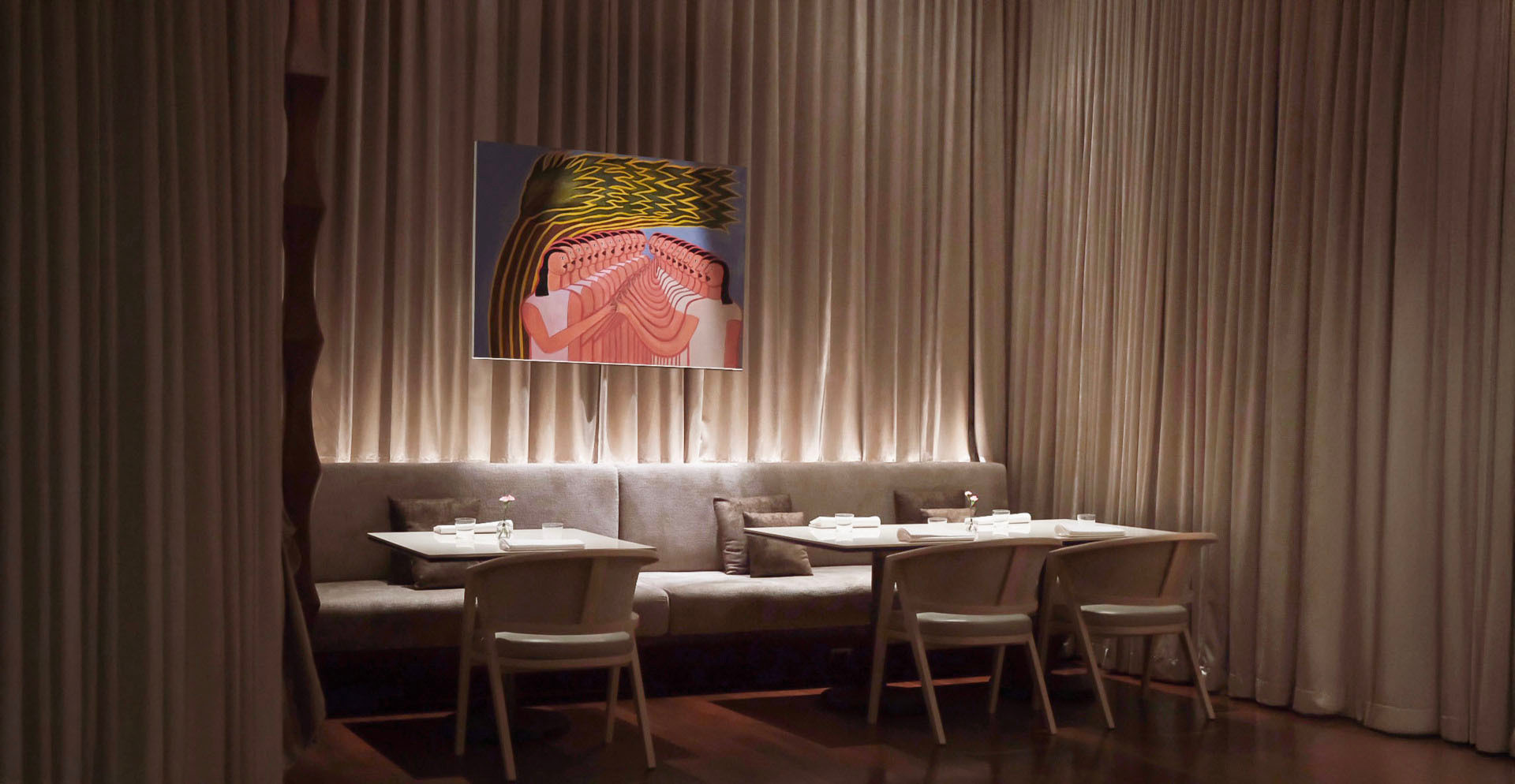 Etcha restaurant dining room at Chatrium Grand Bangkok