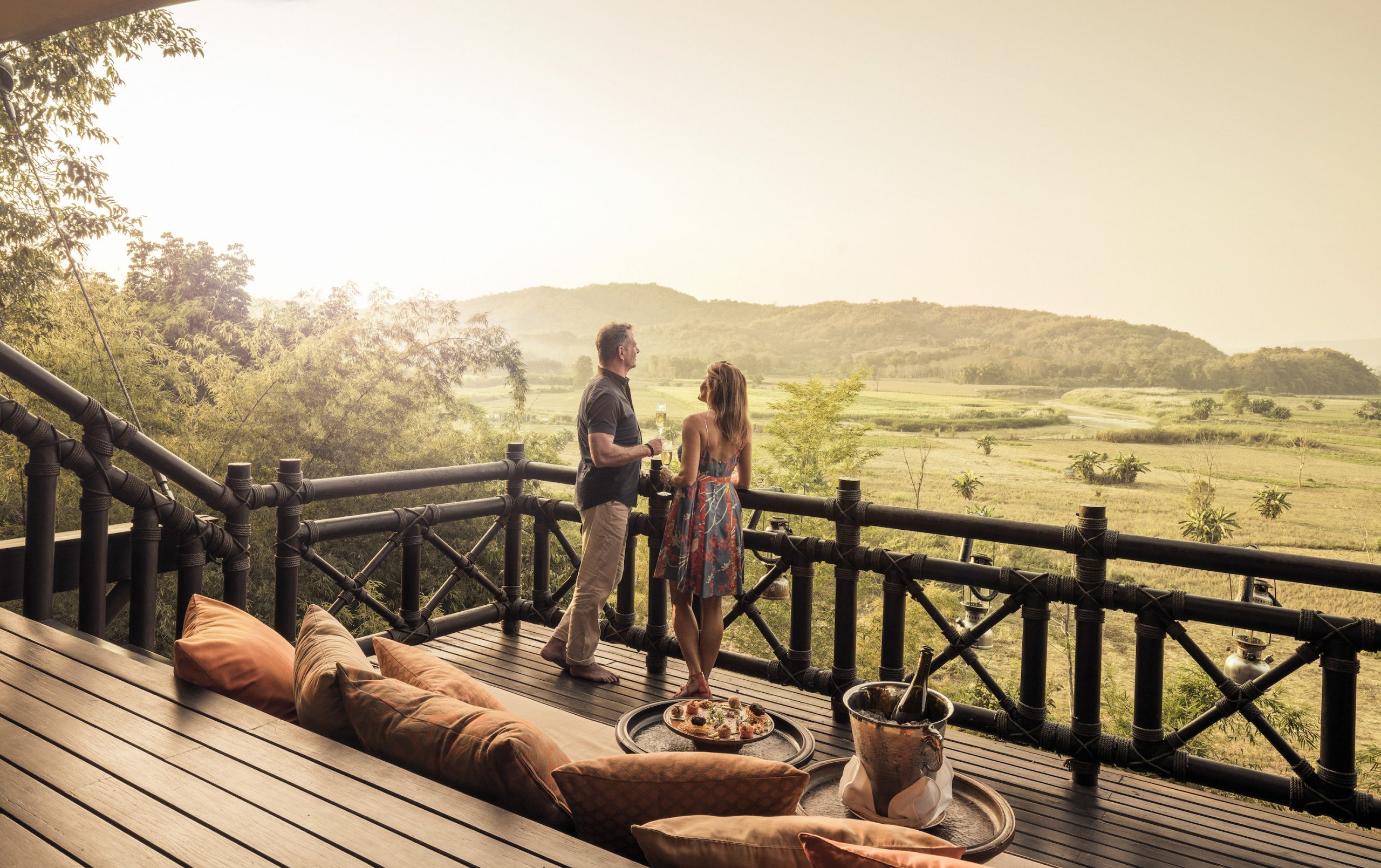 Four Seasons Tented Camp landscape in northern Thailand