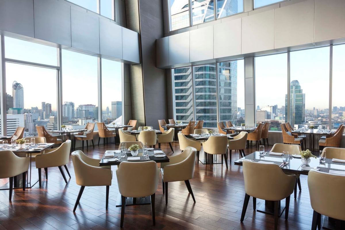 Daytime dining room at Up and Above Restaurant and Bar