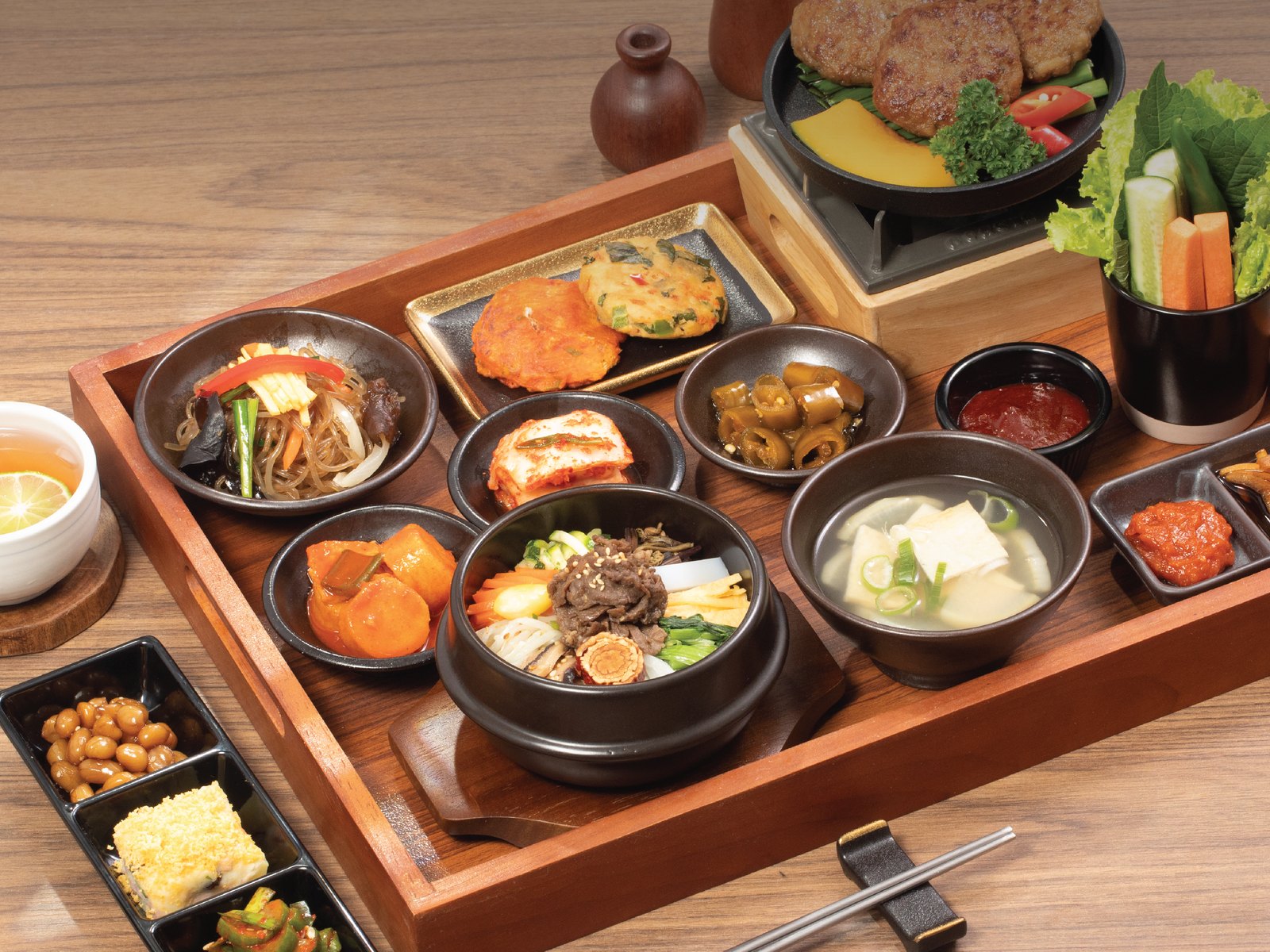 Dining room at Hwaro Korean griddle barbecue
