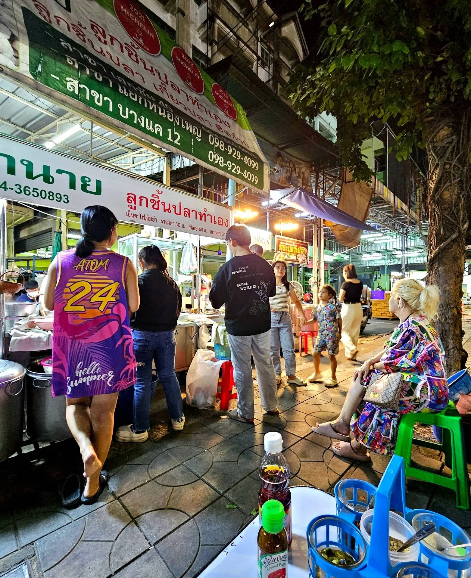 A noodle bowl at Jao Nai Fish Ball Bangkok