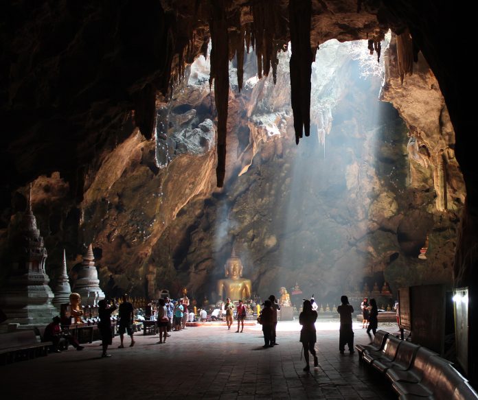 Khao Luang Cave chamber Main chamber inside Khao Luang Cave Phetchaburi