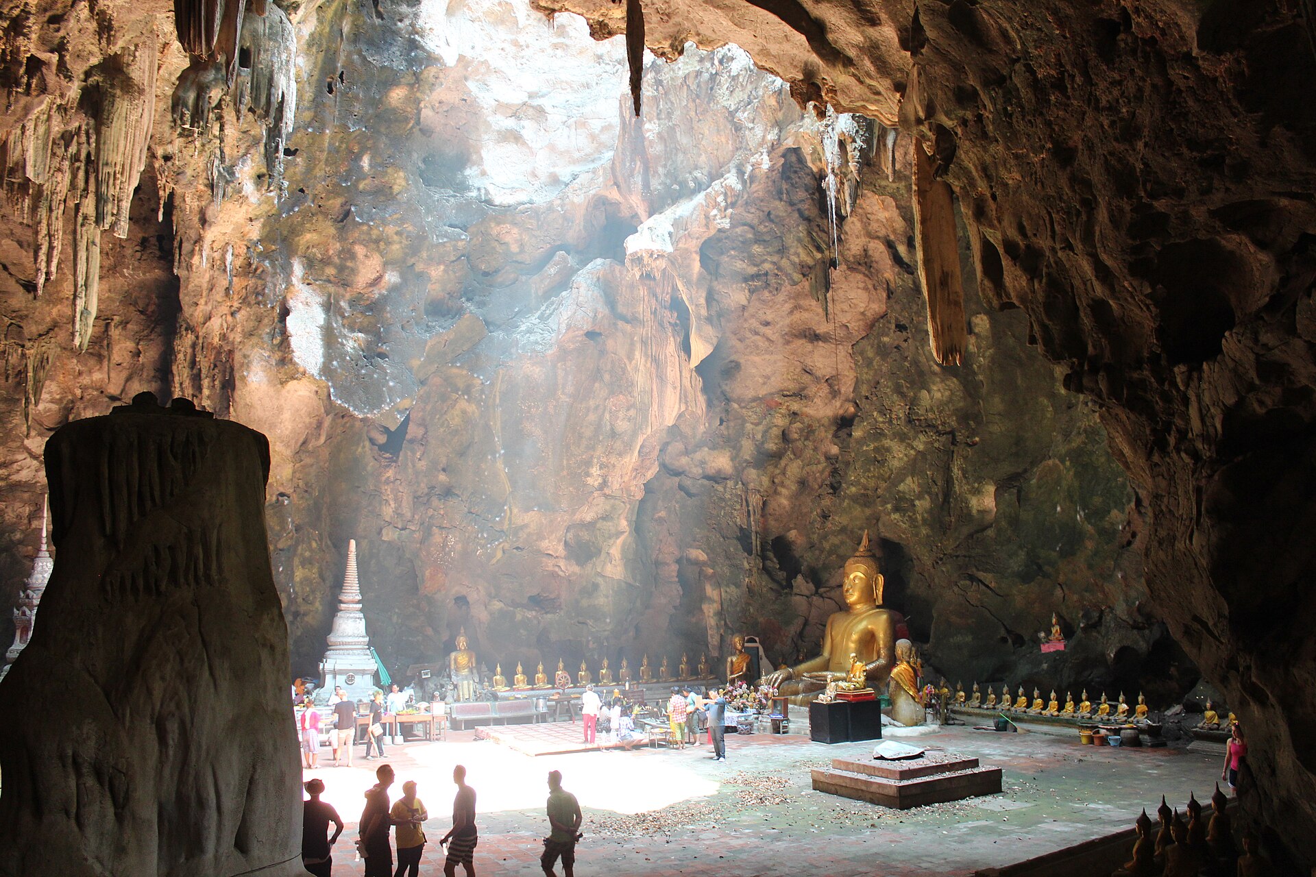 Daylight entering Khao Luang Cave