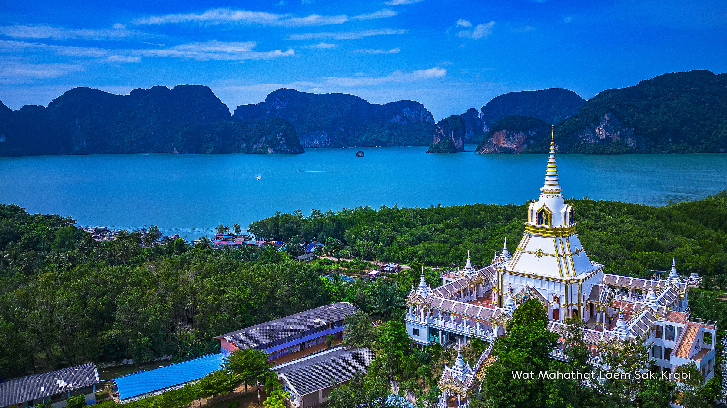 Wat Mahathat Laem Sak in Krabi province