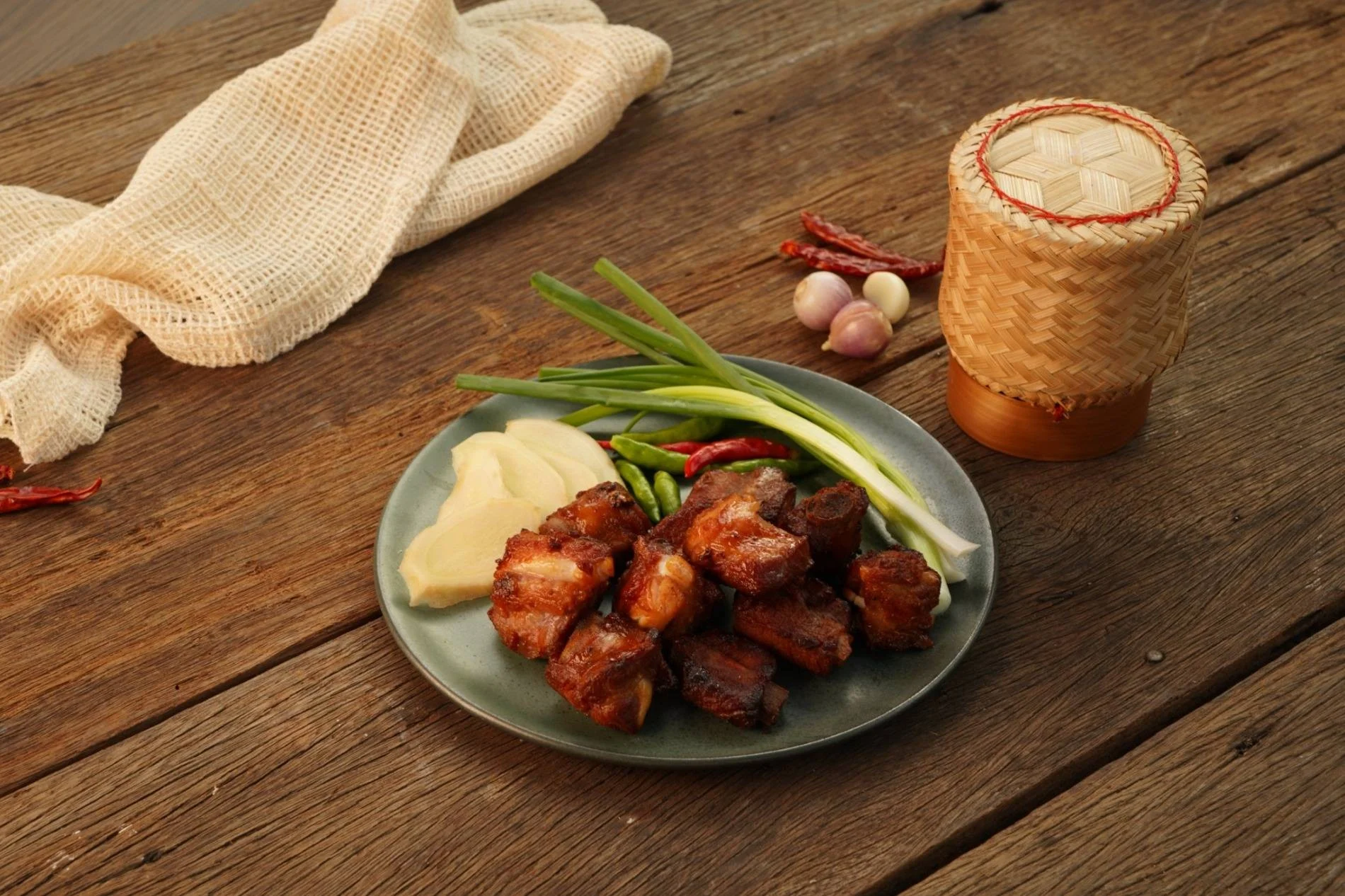 A regional sharing dish at Krua Mueang Phrae