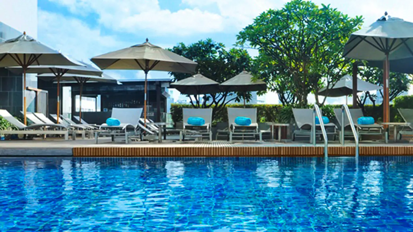 Outdoor pool at Le Meridien Bangkok