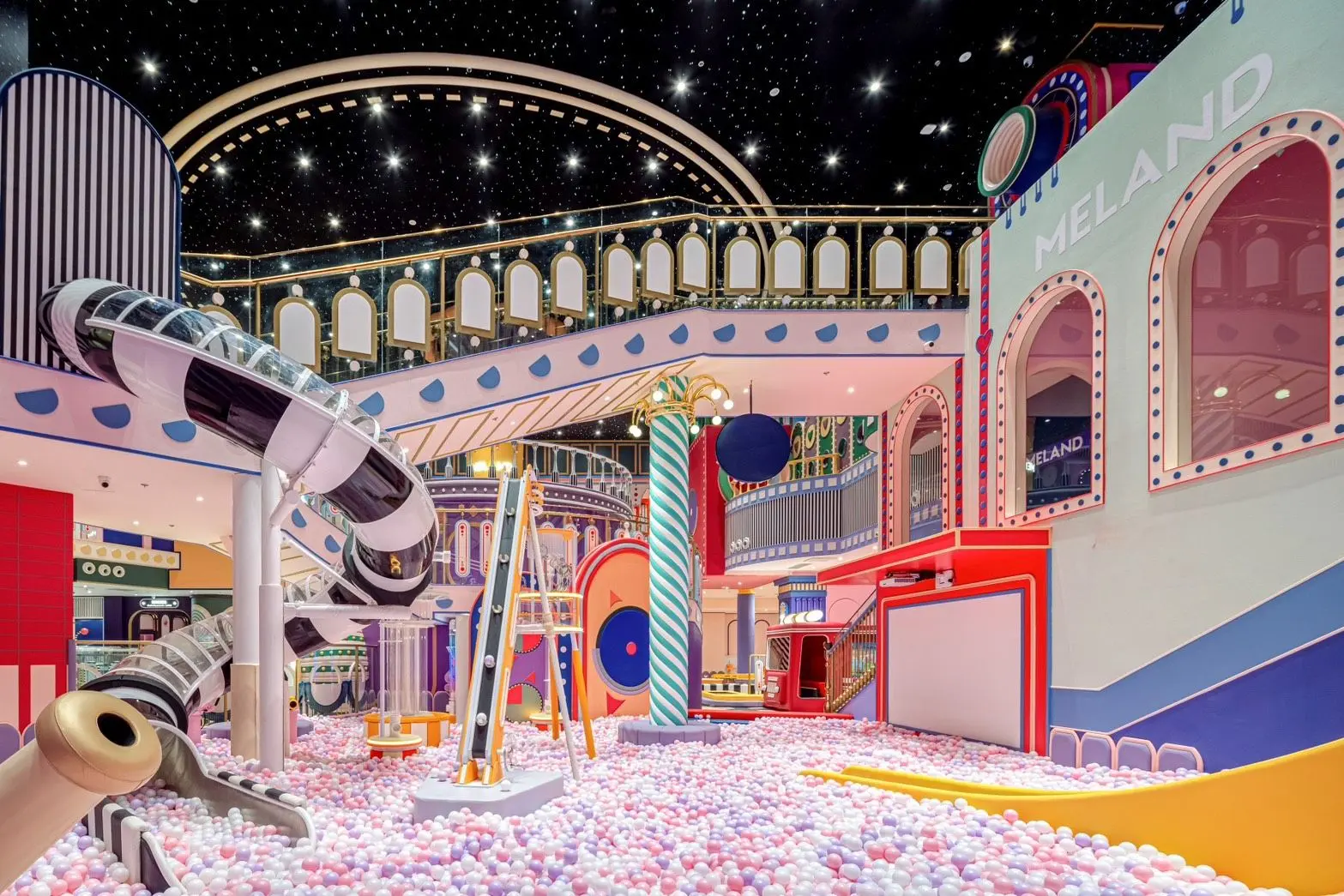 Large-scale climbing and play at MELAND Siam Paragon