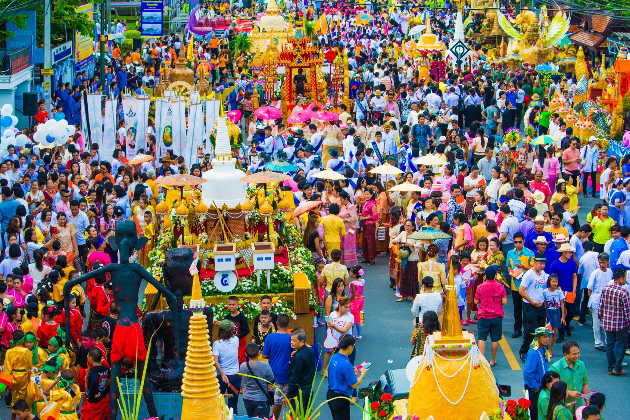 2014 Tenth Lunar Month Festival procession in Nakhon Si Thammarat