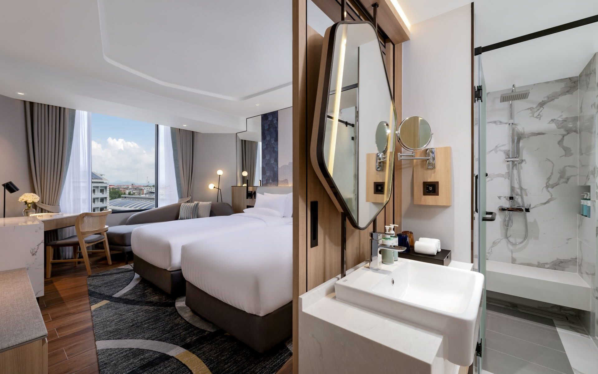 Twin room at Novotel Rayong Star Convention Centre