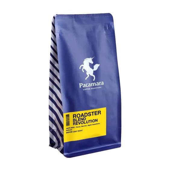 Pacamara Coffee Roasters coffee beans and brewing presentation