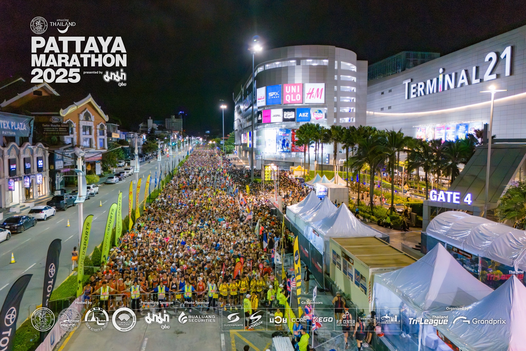 Runners at a previous Pattaya Marathon
