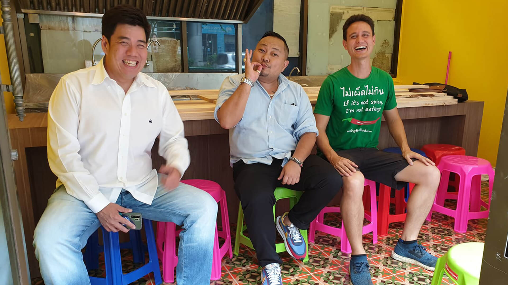 Phed Mark restaurant team in Bangkok