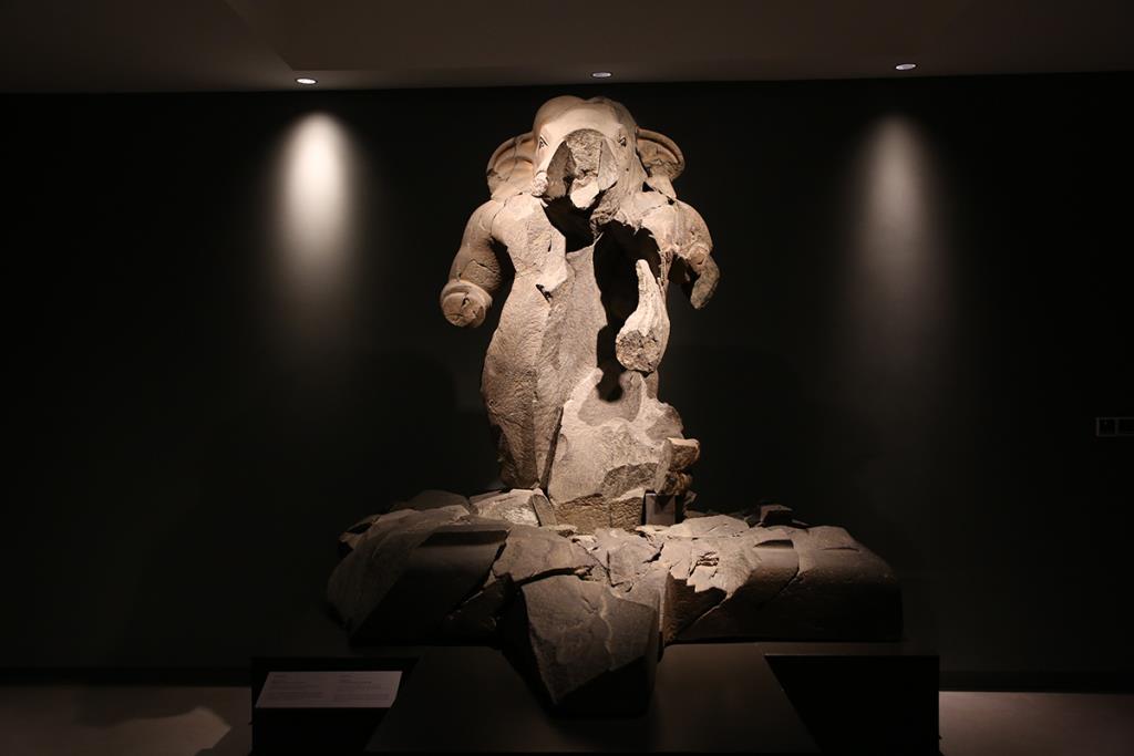 Ancient Ganesha sculpture at Prachinburi National Museum