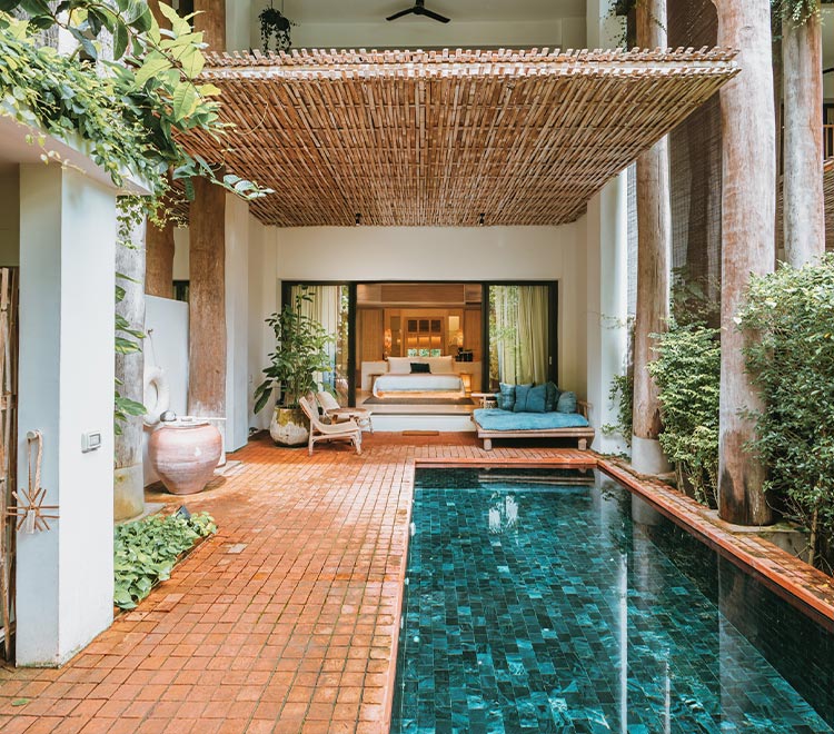 Suite interior at Raya Heritage Chiang Mai