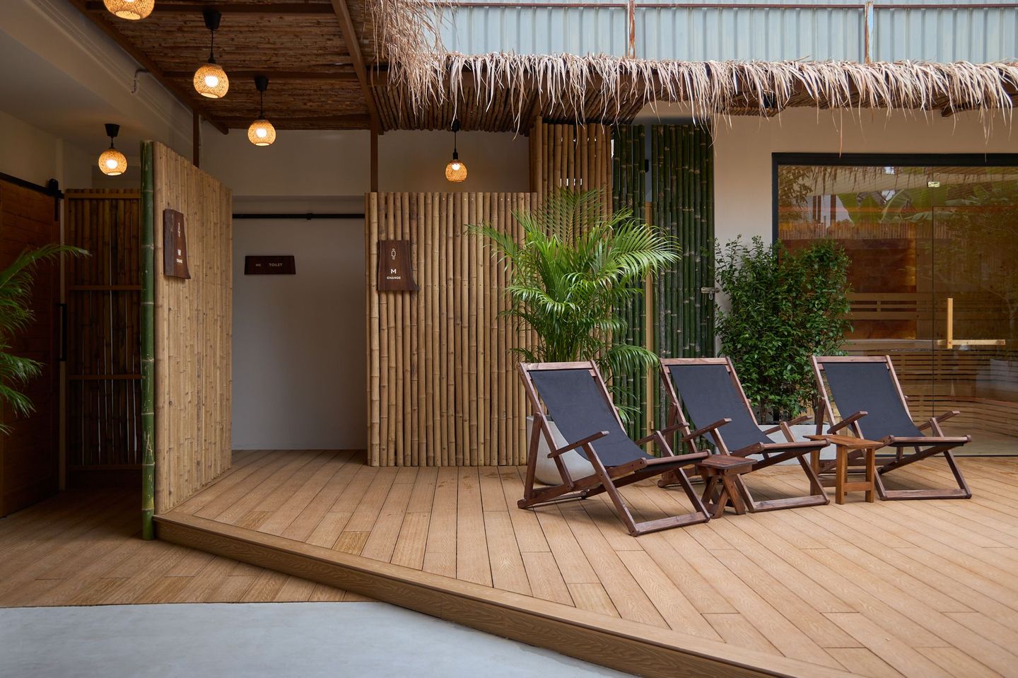 Open recovery deck and facilities at Rechill Asok