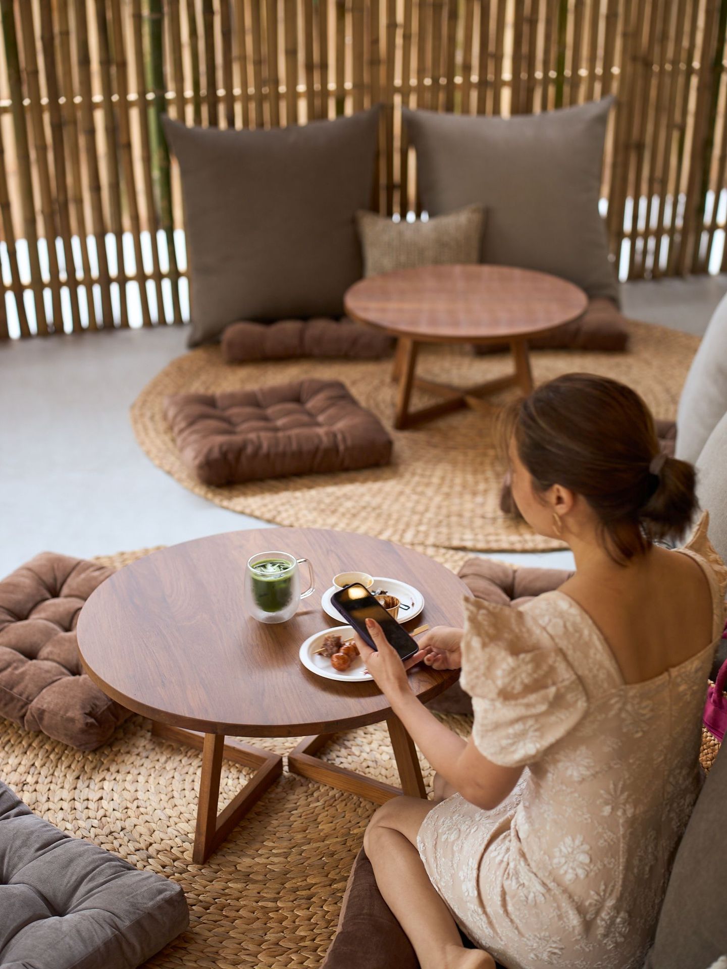 Relaxation lounge at Rechill Asok in Bangkok