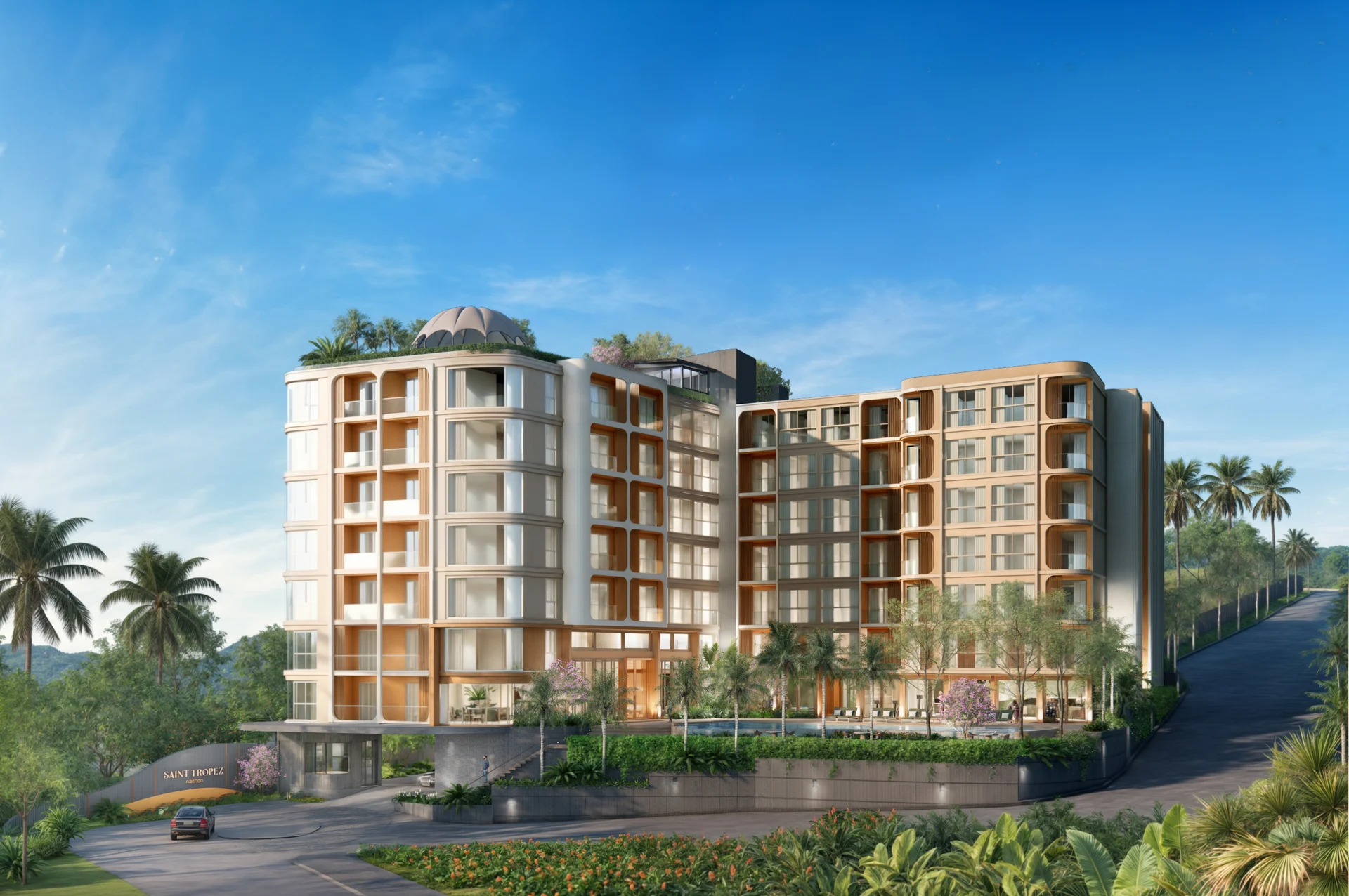 Developer rendering of Saint Tropez Naithon in Phuket