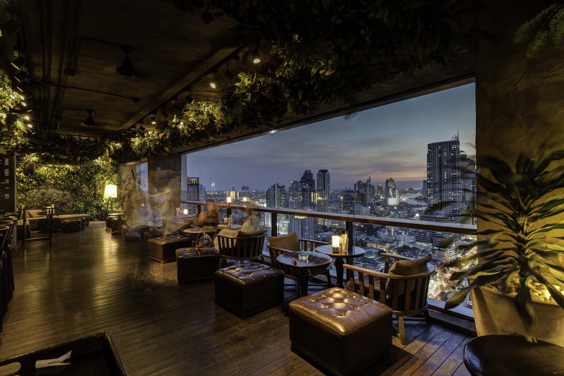 Evening view from Scarlett Bangkok