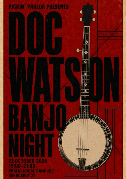 Banjo showcase poster for Southeastern Gathering 2026