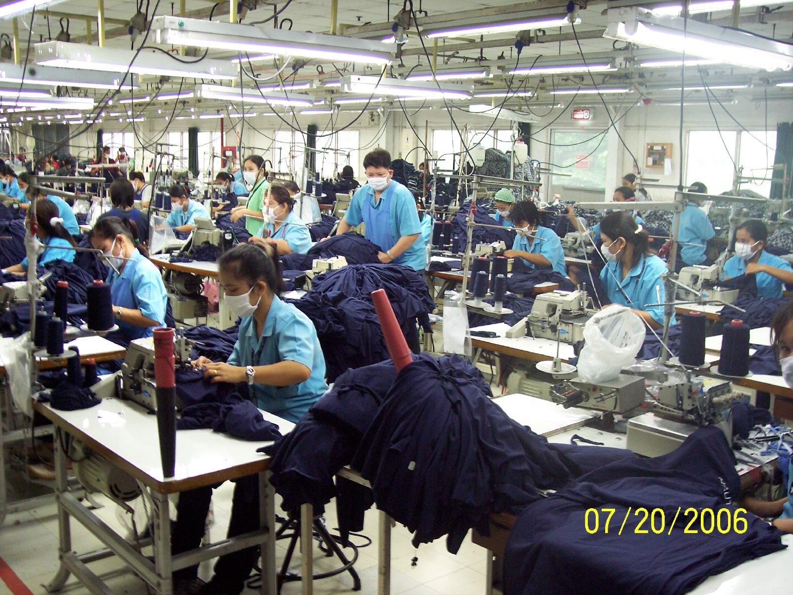 Garment production workers in Thailand