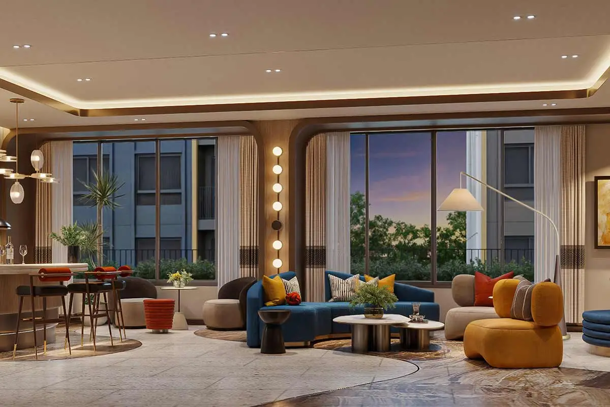 Developer rendering of the project social lounge