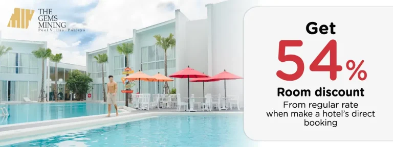 The Gems Mining Pool Villas Pattaya KTC promotion artwork