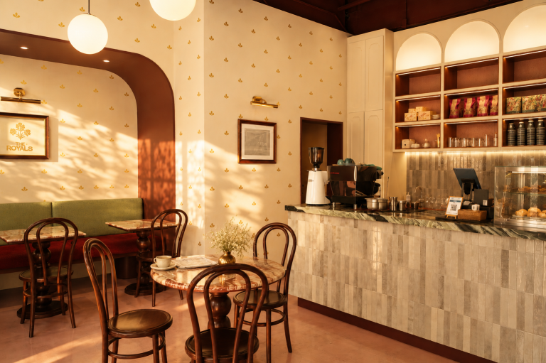 Coffee, chai and sweets at The Royals Cafe Bangkok