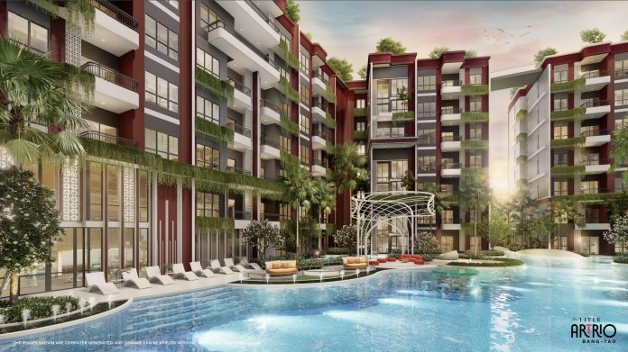 Architectural rendering of The Title Artrio Bang Tao condominium