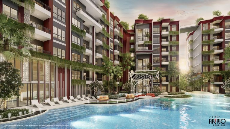 Architectural rendering of The Title Artrio Bang Tao condominium