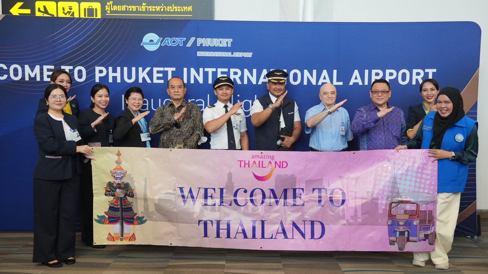 TransNusa inaugural Bali to Phuket arrival