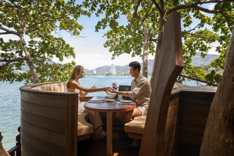 Couple dining at TreePods Chef's Table at Amari Phuket